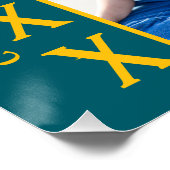 Ankündigung von Green und Gold Abschluss Multi-Fot Poster (Ecke)