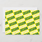 Ankündigung von Green & Yellow Abschluss Foto (Rückseite)