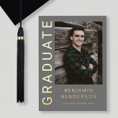 Ankündigung von Grey Boy Foto Gold Foil Abschluss