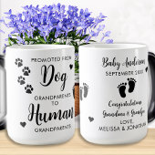 Ankündigung von Großeltern für die Kinderbetreuung Verwandlungstasse