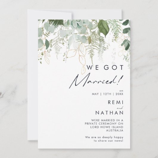 Ankündigung von Grüne und Gold Leaf (Vorderseite)