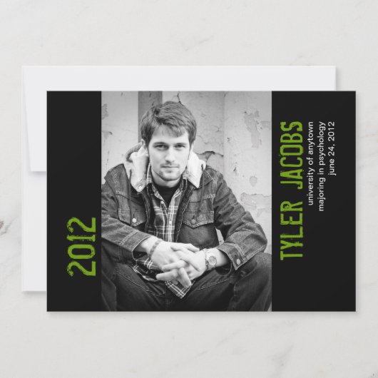 Ankündigung von Grunge Foto Abschluss (Vorderseite)