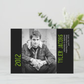 Ankündigung von Grunge Foto Abschluss (Stehend Vorderseite)