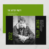 Ankündigung von Grunge Foto Abschluss (Vorne/Hinten)