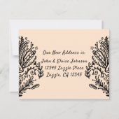 Ankündigung von Hand gezeichnet Verzierten Zuhause (Rückseite)