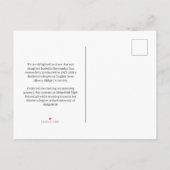 Ankündigung von handgeschriebenen Abschlüssen auf (Rückseite)