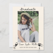 Ankündigung von handgezeichneten lustigen Kellner- (Rückseite)