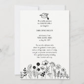 Ankündigung von handgezogenen Blume Abschluss (Vorderseite)