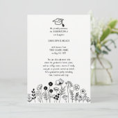 Ankündigung von handgezogenen Blume Abschluss (Stehend Vorderseite)