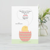 Ankündigung von Hatchling Chick Pregnancy (Stehend Vorderseite)