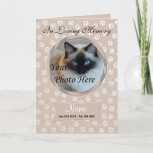 Ankündigung von Haustieren oder Katzen-Memorial