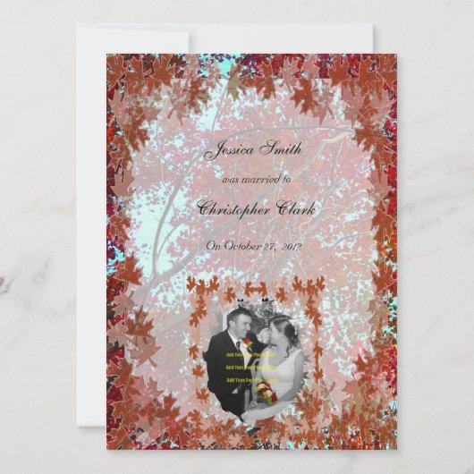 Ankündigung von Herbsttagen (Rückseite)