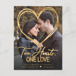 Ankündigung von Herz-Foto-Verlobung