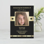 Ankündigung von Hochschulabschlüssen für Foto Uni (Stehend Vorderseite)