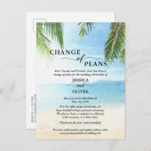 Ankündigung von Hochzeiten am Strand Postkarten (Vorne/Hinten)