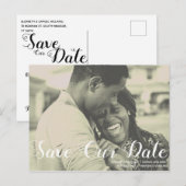 Ankündigung von Hochzeiten gerettet Postkarte (Vorne/Hinten)