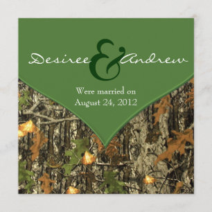 Ankündigung von Hochzeiten in der Camouflage