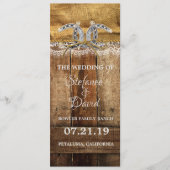 Ankündigung von Hochzeiten in Rustikal Country Wes (Vorderseite)