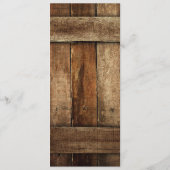 Ankündigung von Hochzeiten in Rustikal Country Wes (Rückseite)