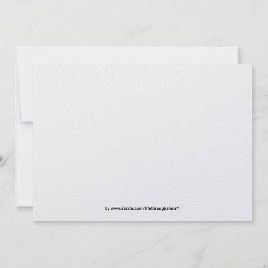 Ankündigung von Hochzeiten mit Creme & Green Save (Rückseite)