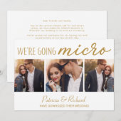 Ankündigung von Hochzeiten Niedlich 3 Foto (Vorne/Hinten)