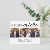 Ankündigung von Hochzeiten Niedlich 3 Foto Postkarte (Stehend Vorderseite)