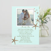 Ankündigung von Hochzeiten von Empfang nur Blue St (Stehend Vorderseite)