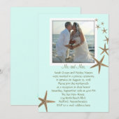 Ankündigung von Hochzeiten von Empfang nur Blue St (Vorne/Hinten)