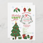 Ankündigung von Holiday Craft Fair (Vorne/Hinten)