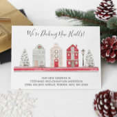 Ankündigung von Holiday New Zuhause Moving Postkarte