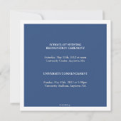 Ankündigung von hübsch Swirl Foto Uni-Abschluß (Rückseite)