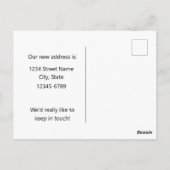 Ankündigung von Illinois Kardinal Bird Violets Postkarte (Rückseite)