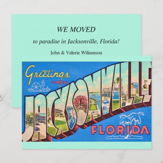 Ankündigung von Jacksonville FL Moving (Vorne/Hinten)
