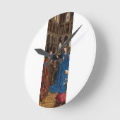 Ankündigung von Jan van Eyck Runde Wanduhr (Winkel)