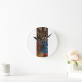 Ankündigung von Jan van Eyck Runde Wanduhr (Zuhause)