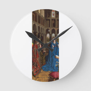 Ankündigung von Jan van Eyck Runde Wanduhr