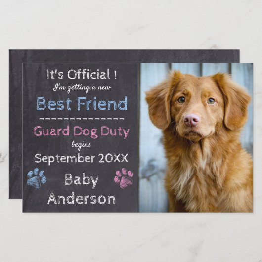 Ankündigung von Kindergarten (Vorne/Hinten)