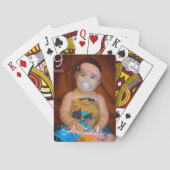 Ankündigung von Kleinkindfotografie Spielkarten (Rückseite)