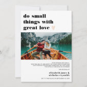 Ankündigung von Kleinsthochzeiten (Vorderseite)