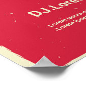 Ankündigung von Konzerten im Retro-Stil Poster (Ecke)