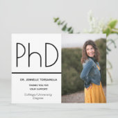 Ankündigung von Kraft-Papier-PhD-Grad-Foto (Stehend Vorderseite)