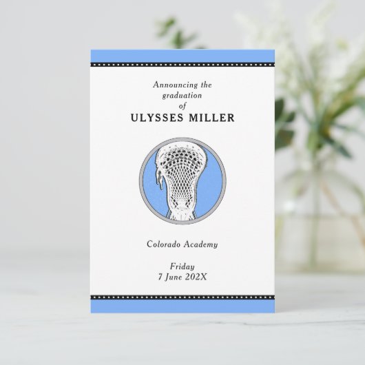 Ankündigung von Lacrosse Abschluss (Stehend Vorderseite)