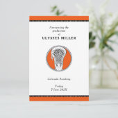 Ankündigung von Lacrosse Abschluss (Stehend Vorderseite)