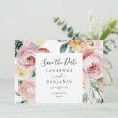 Ankündigung von Large Blooms Foto Save the Date Ka (Stehend Vorderseite)