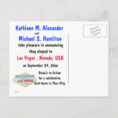 Ankündigung von Las Vegas Elope (Rückseite)