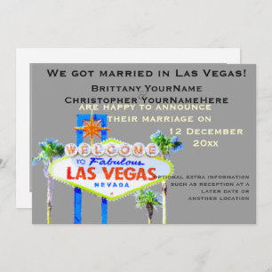 Ankündigung von Las Vegas Wedding Foto