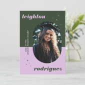 Ankündigung von Lavender & Green Foto Abschluss (Stehend Vorderseite)