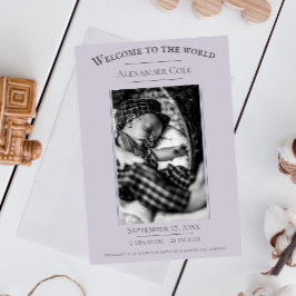 Ankündigung von Lavender Minimalistischen Foto