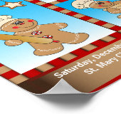 Ankündigung von Lebkuchenkuchen Poster (Ecke)