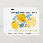 Ankündigung von LEMON-Befassungen im Anwesen Postk (Vorne/Hinten)